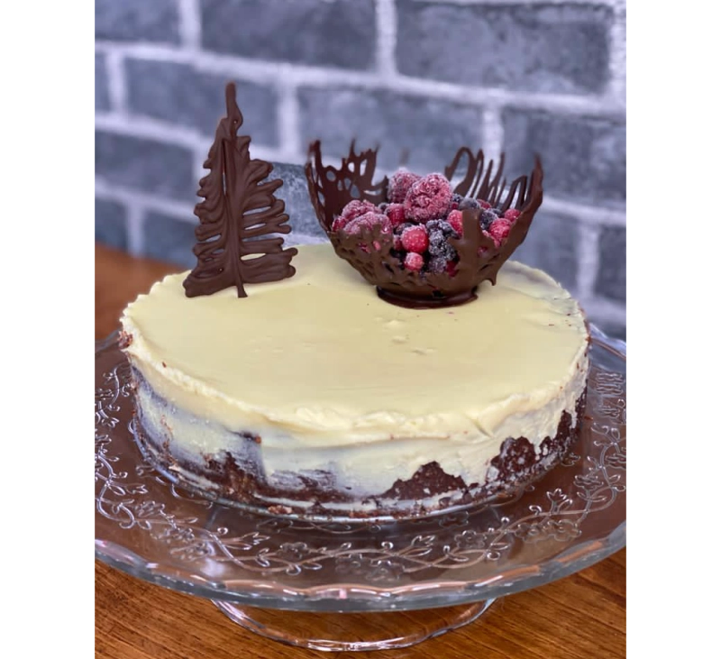 BIZCOCHO ALMENDRADO CON COBERTURA CHOCOLATE