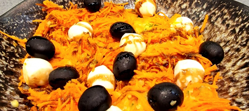 Ensalada de zanahoria rallada