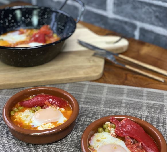 HUEVOS A LA FLAMENCA AL VAPOR EN Thermomix®
