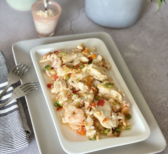 SALPICÓN DE PESCADO CON Thermomix®