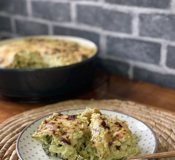 COLIFLOR Y BRÓCOLI GRATINADOS CON SALSA DE YOGUR